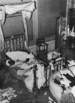 Jewish home ransacked by Nazis during Kristallnacht